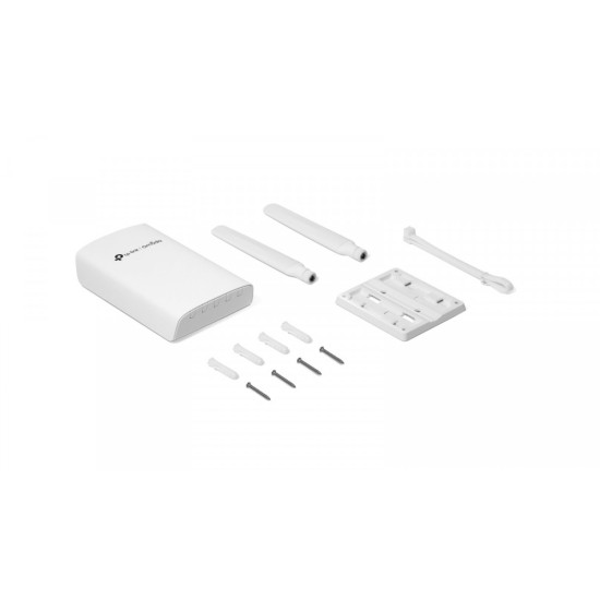 ER703WP-4G-Outdoor Zewnętrzna/wewnętrzna brama sieciowa Omada 4G+ Cat6, Wi-Fi 6 AX3000 