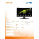 Monitor gamingowy MAG 244C 23,6 cala/LED/FHD/Curv/180Hz/Black 