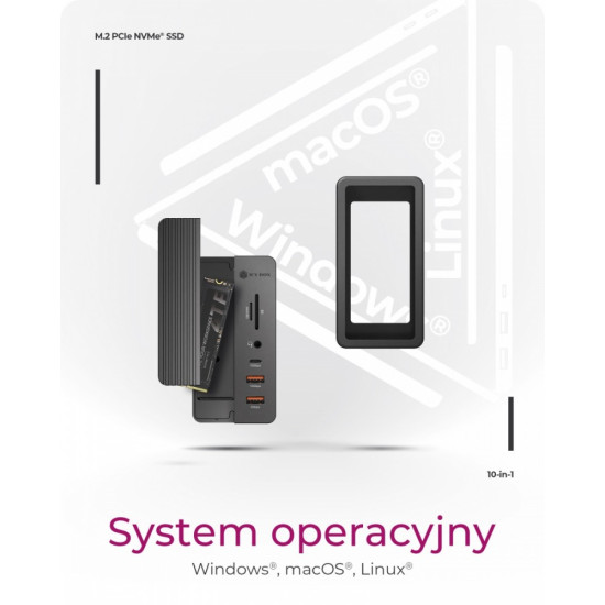 Slot na NVMe SSD  IB-DK4072-CU31 10w1
