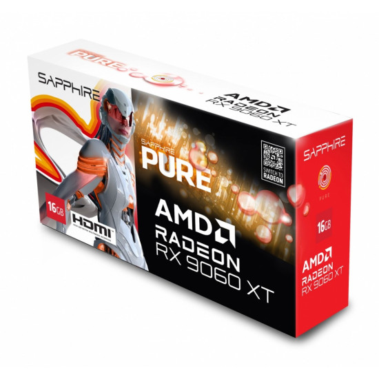 Karta graficzna Radeon RX 9060 XT PURE 16GB GDDR6 128bit DP/2HDMI