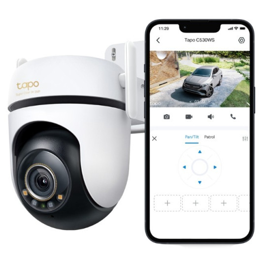 Kamera  Outdoor Pan/TiltSecurity Wi-Fi                   SPEC: 3K 5MP (2880x1620), 2.4 GHz, 2 × External Antennas, 1 × Ethernet Port, HFEATURE