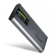 EEM2-SD2 Obudowa zewnętrzna aluminiowa bezśrubowa USB-A/C 3.2 Gen2 M.2 NVMe/SATA display LCD