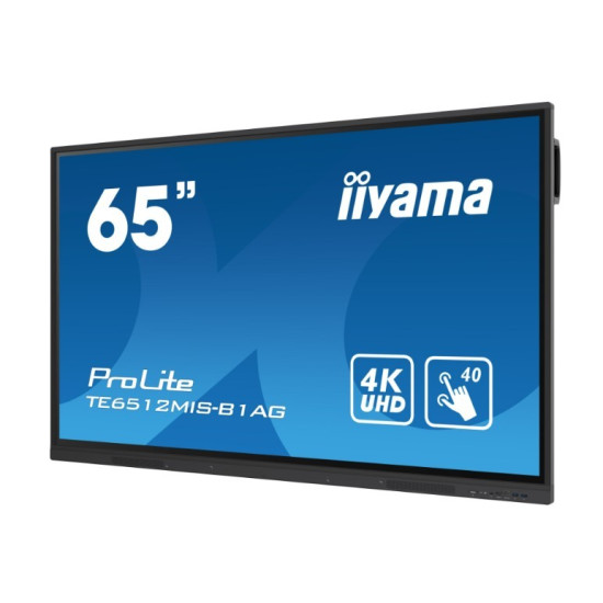 Monitor 65 cali TE6512MIS-B4AG 40pkt,IPS,4K,24/7,7H, ANDROID 14, RK3576, 8/128GB, EDLA, Essential 