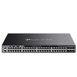 Przełącznik Omada 48-Port Gb Stackable Lite L3 Managed with 4 PORT: 24× Gigabit RJ45 Ports, 4× 10G SFP+ Slots, RJ45/USB Type C Console Port