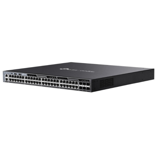 Przełącznik Omada 48-Port Gb Stackable Lite L3 Managed with 4 PORT: 24× Gigabit RJ45 Ports, 4× 10G SFP+ Slots, RJ45/USB Type C Console Port