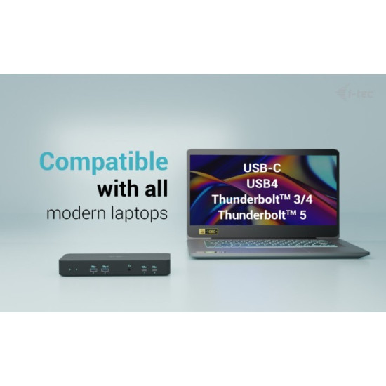 Stacja dokująca USB-C Intelligent Triple Display Docking Station Power Delivery 100W 