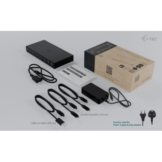 Stacja dokująca USB-C KVM Dock PRO Three Hosts Dual Video 2x Power Delivery max 92W 