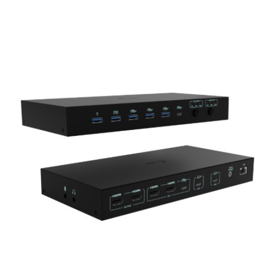 Stacja dokująca USB-C KVM Dock PRO Three Hosts Dual Video 2x Power Delivery max 92W 