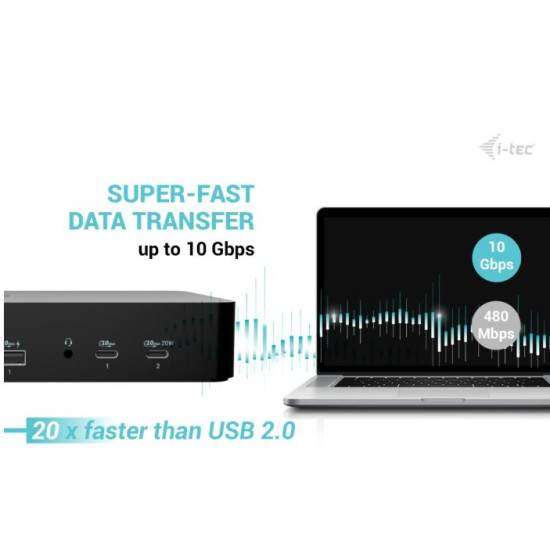 Stacja dokująca Universal Intelligent Dual Display Docking Station Power  Delivery 100W 