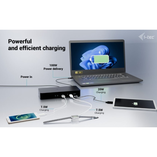 Stacja dokująca Universal Intelligent Dual Display Docking Station Power Delivery 100W 