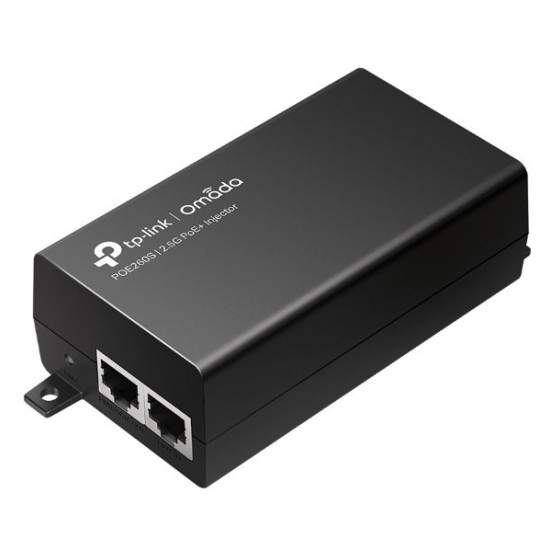 Injector Adapter Omada 2.5G PoE+  PORT: 1× 2.5G PoE Port, 1× 2.5G Non-PoE Port