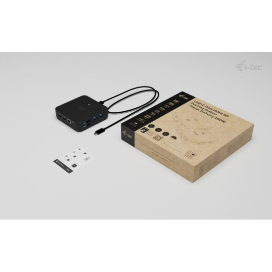 Stacja dokująca USB-C DP Dual HDMI Power Delivery 100W 
