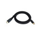Kabel HDMI v 2.1 płaski 3m czarny