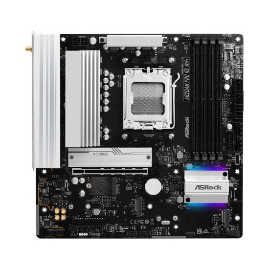 Płyta główna A620AM PRO RS WIFI AM5 4DDR5 HDMI/DP M.2 mATX 
