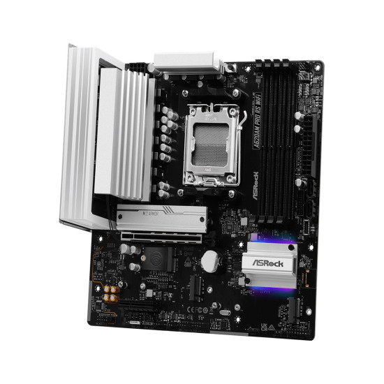 Płyta główna A620AM PRO RS WIFI AM5 4DDR5 HDMI/DP M.2 mATX 