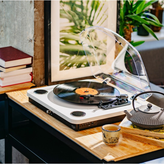Gramofon AD1914 Biały USB Bluetooth