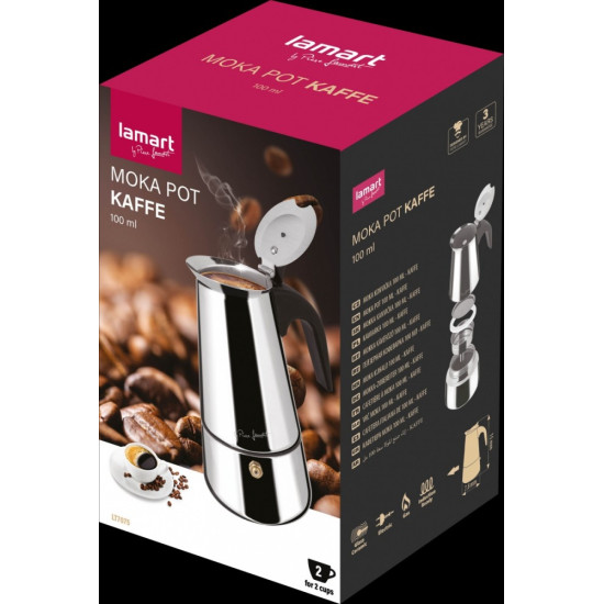 Kawiarka włoskie espresso LT7075 100ml, MOKA KAFFE 