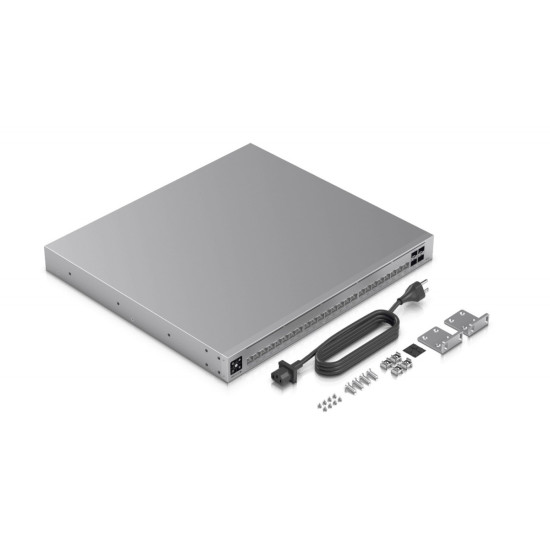 Przełącznik UniFi Switch Pro HD 24 PoE Zarządzalny L2/L3 2.5G Ethernet (100/1000/2500) Obsługa PoE 1U Szary 