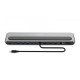 Stacja dokująca USB-C 12 portowa, max. 8K/30Hz z HDR, HDMI, DP, max. 3 monitory (MST), USB-C 3.2 Gen2, Gigabit Ethernet, SD/Micro SD, PD 100W