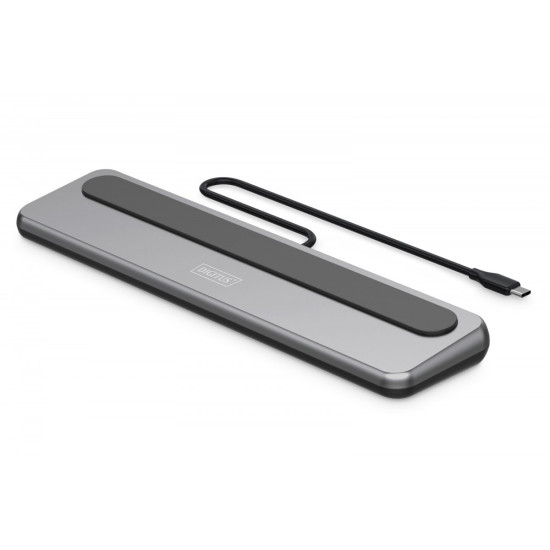 Stacja dokująca USB-C 12 portowa, max. 8K/30Hz z HDR, HDMI, DP, max. 3 monitory (MST), USB-C 3.2 Gen2, Gigabit Ethernet, SD/Micro SD, PD 100W