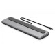 Stacja dokująca USB-C 12 portowa, max. 8K/30Hz z HDR, HDMI, DP, max. 3 monitory (MST), USB-C 3.2 Gen2, Gigabit Ethernet, SD/Micro SD, PD 100W