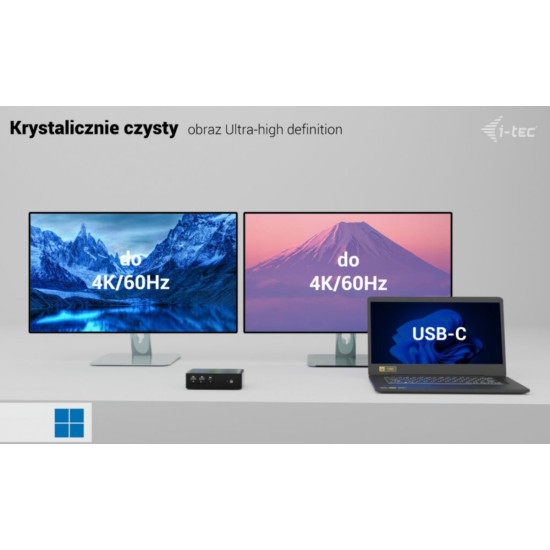 Stacja dokującaThunderbolt5 Quattro Display Docking Station 5x USB 2.5 GLan Power Delivery 140W 