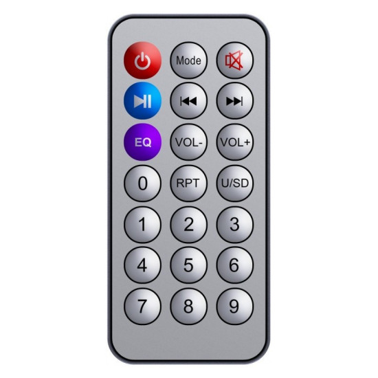 Głośnik bluetooth BOOMER 65W czarny podświetlenie LED