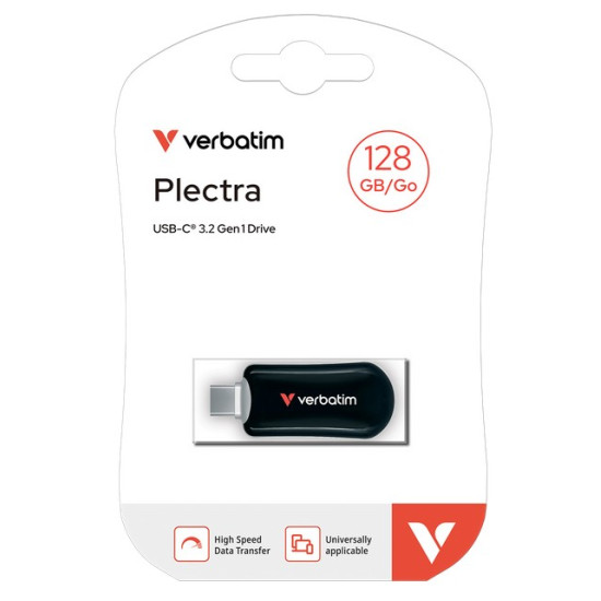 Pendrive Plectra 128GB USB-C 100MB/s 30225 BK 