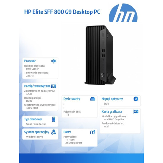 Komputer Elite 800 SFF G9 i7-14700 1TB/32GB/W11P C61RGET