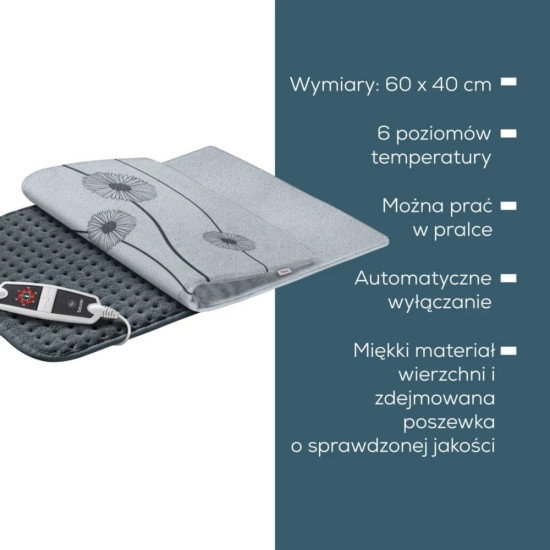 Poduszka elektryczna HK125 XXL Cosy Grey