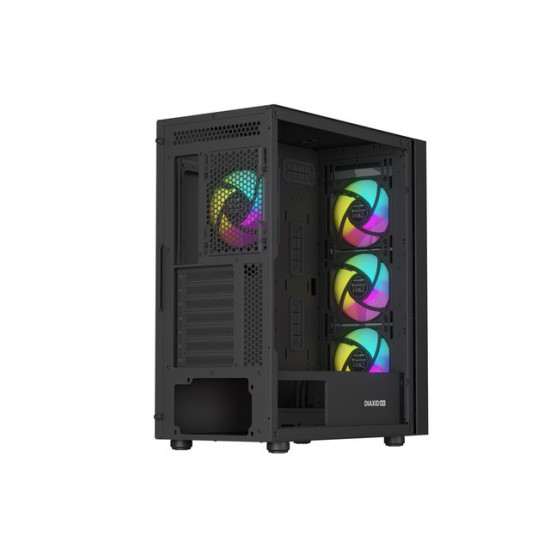 Obudowa Genesis Diaxid 605 ARGB MIDI TOWER USB-C Czarna 