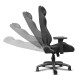 Fotel gamingowy GXT 723 Ruya materiałowy szary
