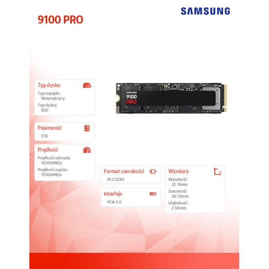Dysk SSD 9100 PRO NVMe MZ-VAP1T0BW