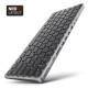 Klawiatura HMC-KB-NRD USB-C 5Gbps z wieloportowy hub 9in1, SD/microSD, 3x USB-A, HDMI 4K/60Hz, PD 100W, Audio, Nordic layout, 60cm USB-C kabel