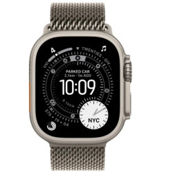 Watch Ultra 3 GPS + Cellular, koperta 49 mm z tytanu w kolorze naturalnym, bransoleta mediolańska z tytanu w kolorze naturalnym - rozmiar S