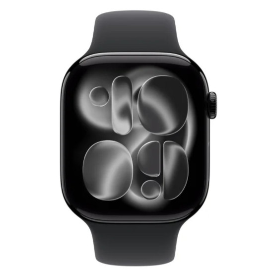 Watch Series 11 GPS koperta 42 mm z aluminium w kolorze onyksu, pasek sportowy w kolorze czarnym - rozmiar S/M