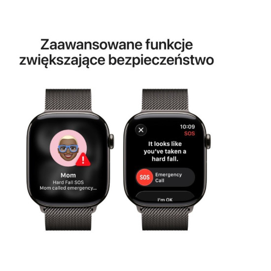 Watch Series 11 GPS + Cellular koperta 46 mm z tytanu w kolorze łupku, bransoleta mediolańska w kolorze łupku M/L