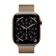 Watch Series 11 GPS + Cellular, koperta 46 mm z tytanu w kolorze złotym, bransoleta mediolańska w kolorze złotym S/M
