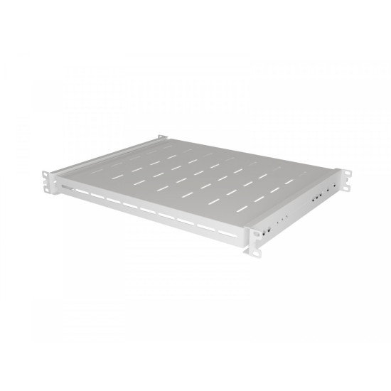 Półka wysuwana do szaf rack 19 cali 350mm szara 