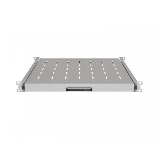Półka wysuwana do szaf rack 19 cali 350mm szara 