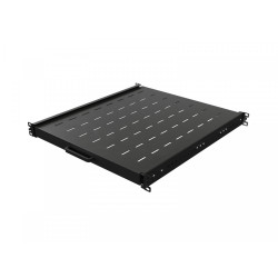 Półka wysuwana do szaf rack 19 cali 500mm czarna 