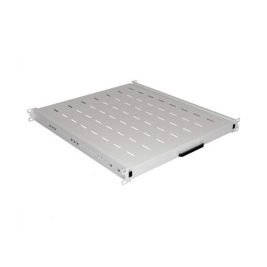 Półka wysuwana do szaf rack 19 cali 500mm szara 