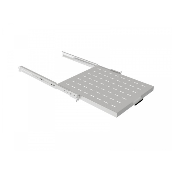 Półka wysuwana do szaf rack 19 cali 500mm szara 