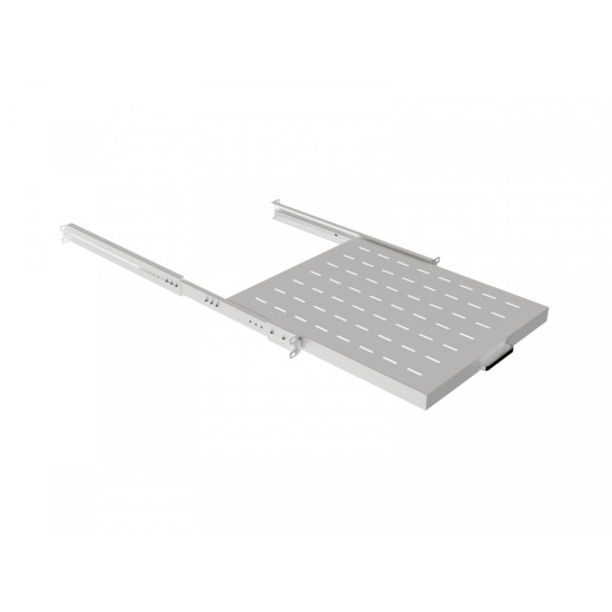 Półka wysuwana do szaf rack 19 cali 500mm szara 