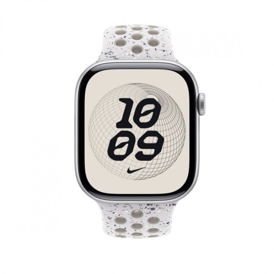 Pasek sportowy Nike w kolorze chmurnym szarym do koperty 46 mm - rozmiar S/M