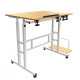 Mobilne biurko regulowane MC-124 W regulacja wysokości 67-115cm, max 50kg, blat 80x60 cm 