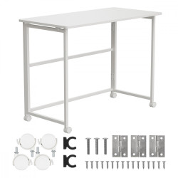 Biurko, stolik z kółkami MC-1250W 100x50 cm blat, max 50kg Białe