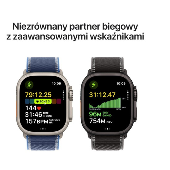 Watch Ultra 3 GPS + Cellular, koperta 49 mm z tytanu w kolorze czarnym, bransoleta mediolańska z tytanu w kolorze czarnym - rozmiar M