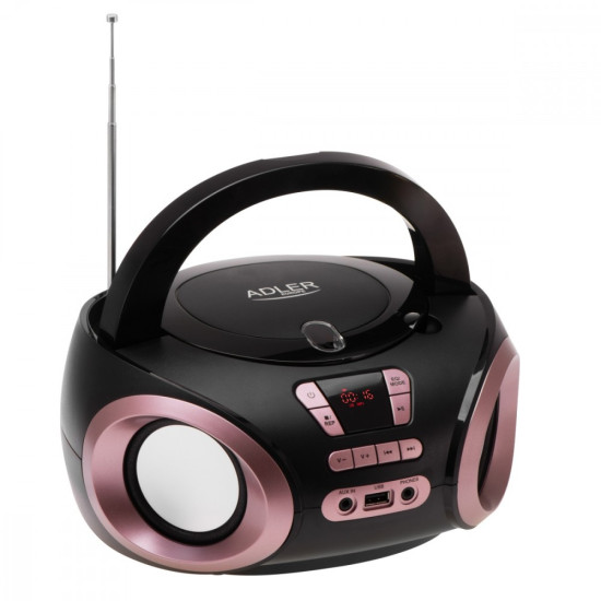 Radio Boombox CD MP3 AD1181 czarno-miedziany