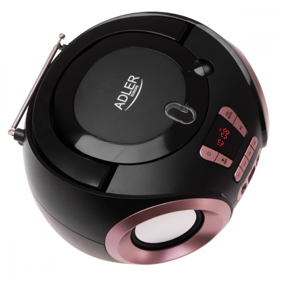 Radio Boombox CD MP3 AD1181 czarno-miedziany